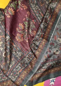 Madhubani Floral Print Saree