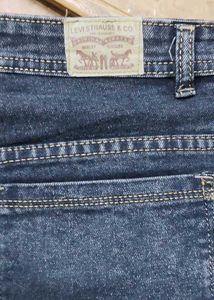 Blue Denim Cargo Jeans