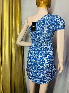 Floral One-Shoulder Mini Dress