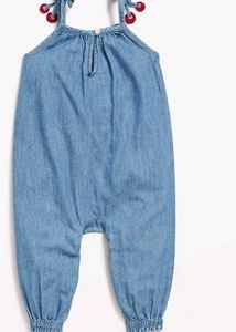 Cute Denim Like Rompers For Baby With Disney Tshir