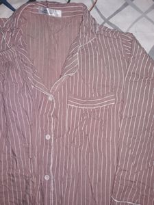 Cute Striped Pyjama Set