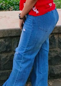 Ripped Light Wash Jeans