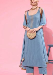 Elegant Blue Kurta Set
