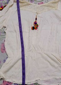 Stylish Off-Shoulder White Top