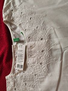 BRAND NEW UCB Solid white Women Top