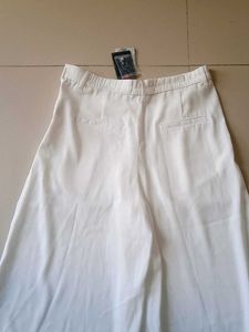 White Culottes Trouser Bottom From Cherokee