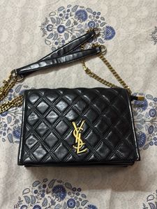 YSL Quilted Leather Chain Bag