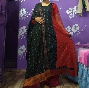 Frock With Dupatta