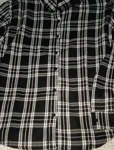 men  oversized black shirt