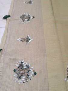 Elegant Lime Yellow Saree