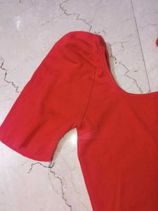 Puff Sleeves Rouge Top