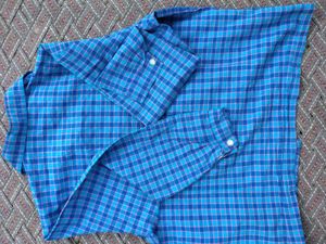 Blue Checked Long Sleeve Shirt