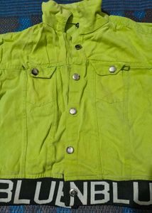 Neon Denim Jacket 💚