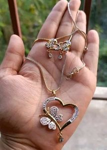 Stone Work Pandent Set