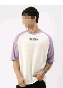 New T-shirt For Boys Purple &amp; White
