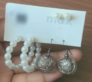 Max Silver Tone Hoop Earrings