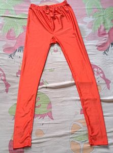 Shiny Orange Leggings
