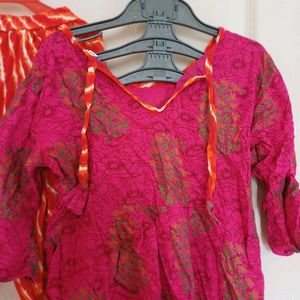 Festive Kurta- Dhoti Salwar Set For 4-6 Yrs