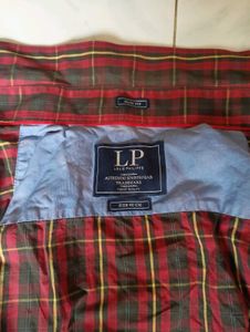 Louis Philippe Red Checkered Shirt