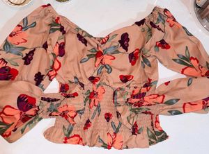 Floral Smocked Top