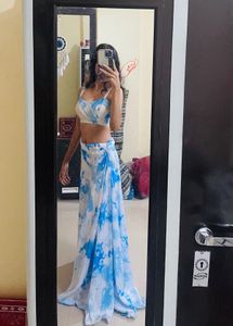Tie-dye Lehenga Choli Set