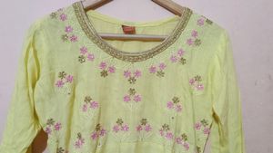Elegant Yellow Colour Long Anarkali Suit For Women