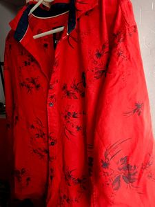 Empire Red Floral Button-Down Shirt