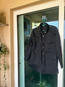 Denim Trench Jacket