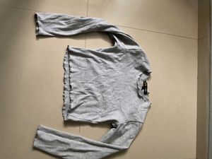 Grey Fitted Top