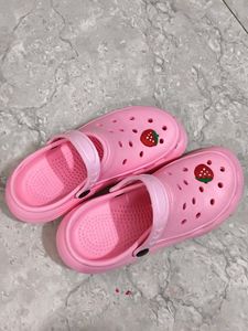 Pink Strawberry Clogs