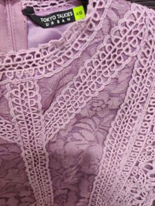 Lace Crop Top - Romantic Lavender