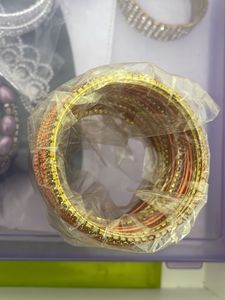 Orange &amp; Golden Bangles