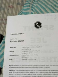 Class 11th Pw Crash Course