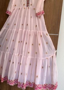 Tiered Embroidered Dress