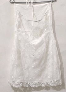 elegant white perfect dress