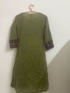 Olive Green Kurta