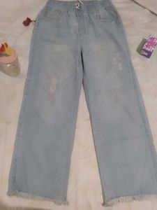 Light Wash Wide Leg Jeans