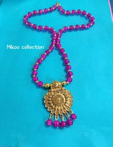 Jelly Beads Mala With Earing Set