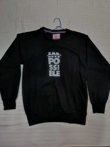 Black Graphic Sweatshirt