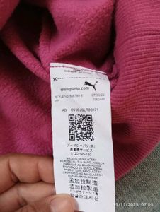 Puma Pink Hoodie in perfect condition