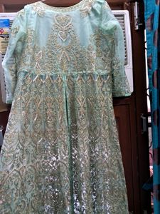Offers R Welcomed Fr Pure Georgette Net Heavy Gown