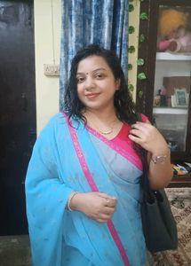 Blue &amp; Pink Sari