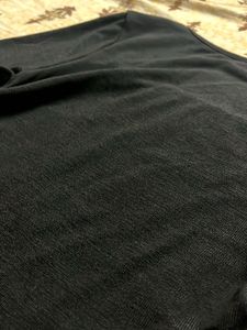 Black Long Sleeved Ruched Top