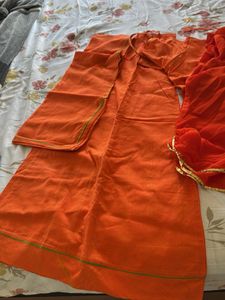 Orange Rajputi Poshak