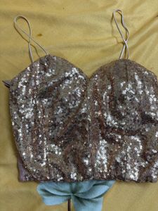 Sparkly Rose Gold Sequin Cami