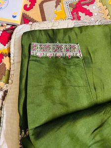 Elegant Green Embroidered Kurta
