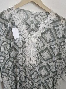 Lace Worked Kurti With Pant