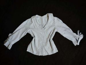 Striped White Shirt