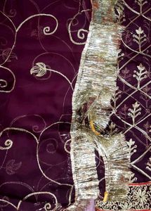 Purple Rajputi poshak