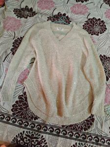 PRICE DROP!! Sparkly Knit V-Neck Sweater